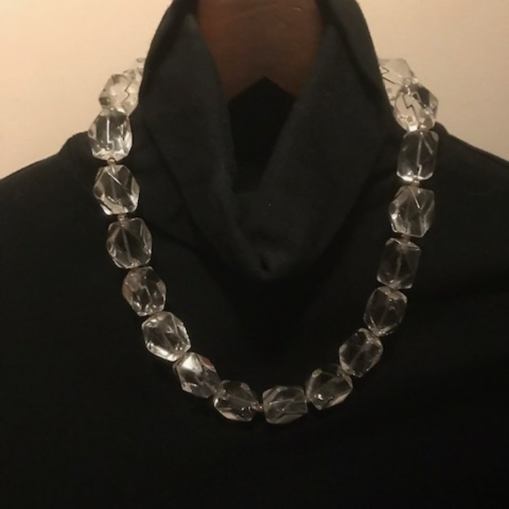 Quartz crystal necklace